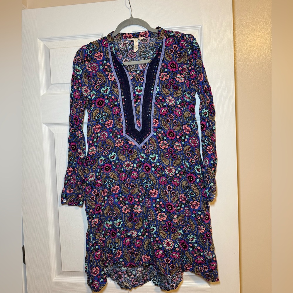 Matilda Jane Women’s Thoughts and Dreams A Line Multicolor Floral Dress- Size M